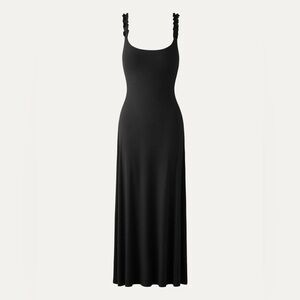 OGL Move Plantive Elf Brami Midi Dress - Black